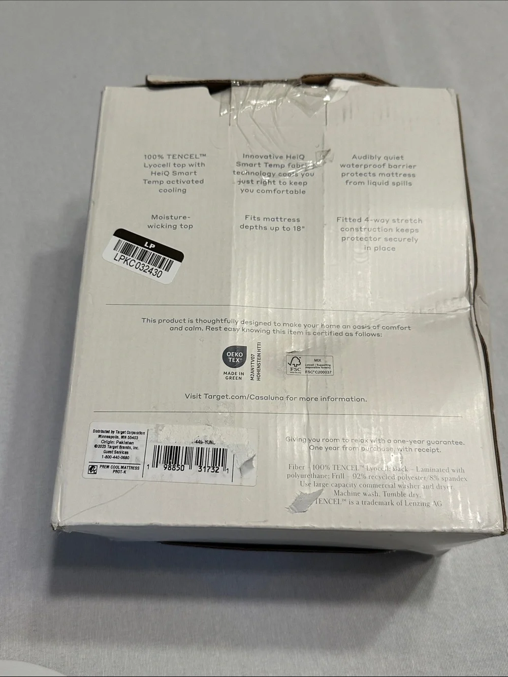 Casaluna Premium Cooling Mattress Protector King